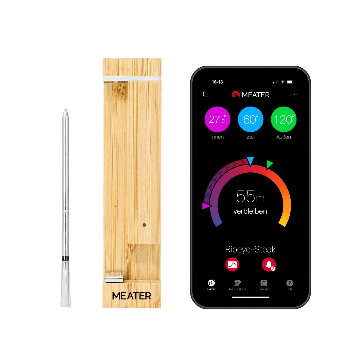 MEATER Pro (formerly 2 Plus) smart meat thermometer up to 550°C