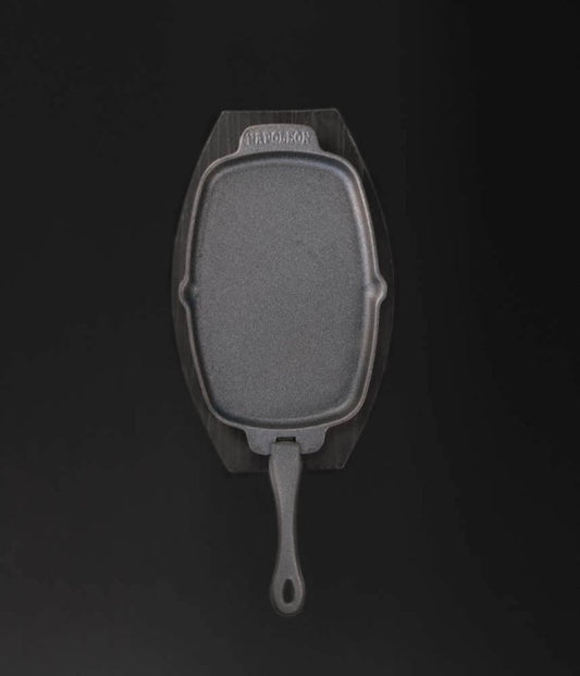 PRO cast iron pan with coaster