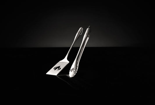 Napoleon - 2-piece grill cutlery set from the PRO series made of stainless steel