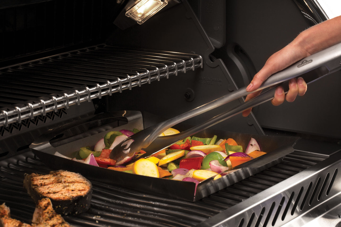 Napoleon - 2-piece grill cutlery set from the PRO series made of stainless steel