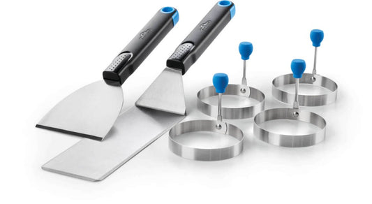 breakfast set (4 universal rings and 2 plancha spatulas)