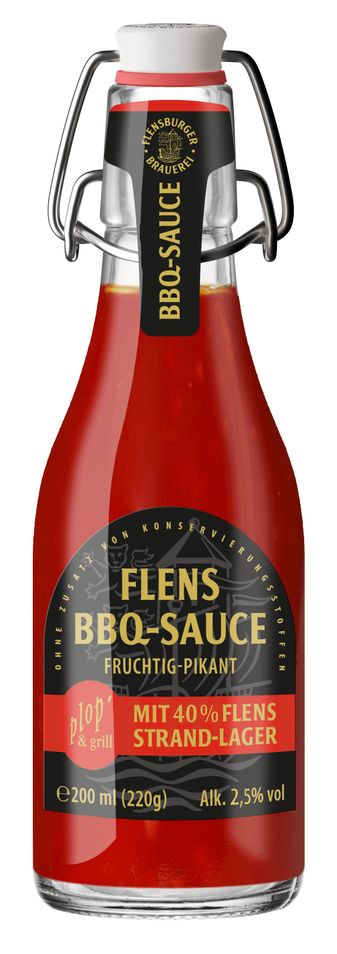 Rock'n'Rubs Flens BBQ-Sauce mit Strand-Lager