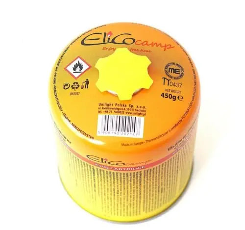 TGO - Druckgasdose 445g; mit Ventil-Universalgewinde 7/16"x28 UNEF - Alternative zur Weber Gaskartusche
