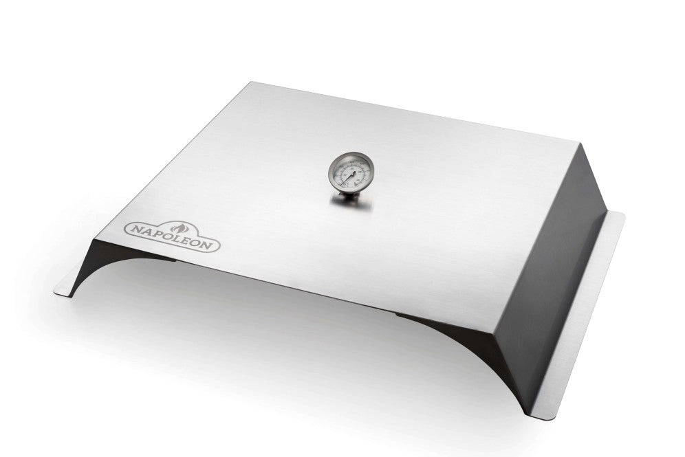 Pizza attachment/oven made of stainless steel for gas grills suitable from F425
