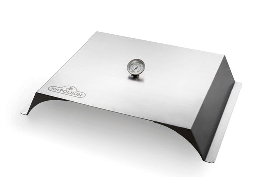 Pizza attachment/oven made of stainless steel for gas grills suitable from F425