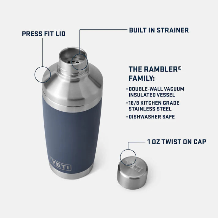 YETI - Rambler® Cocktail-Shaker mit 20 oz (591 ml) Fassungsvermögen