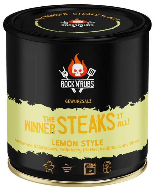 Rock'n'Rubs The Winner steaks it all Lemon Style