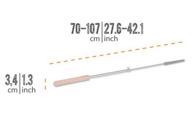 Petromax stick bread skewer with cast iron tip