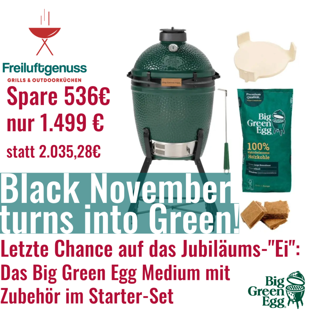 Big Green Egg Medium Starter-Pack Angebot im Freiliuftgenuss